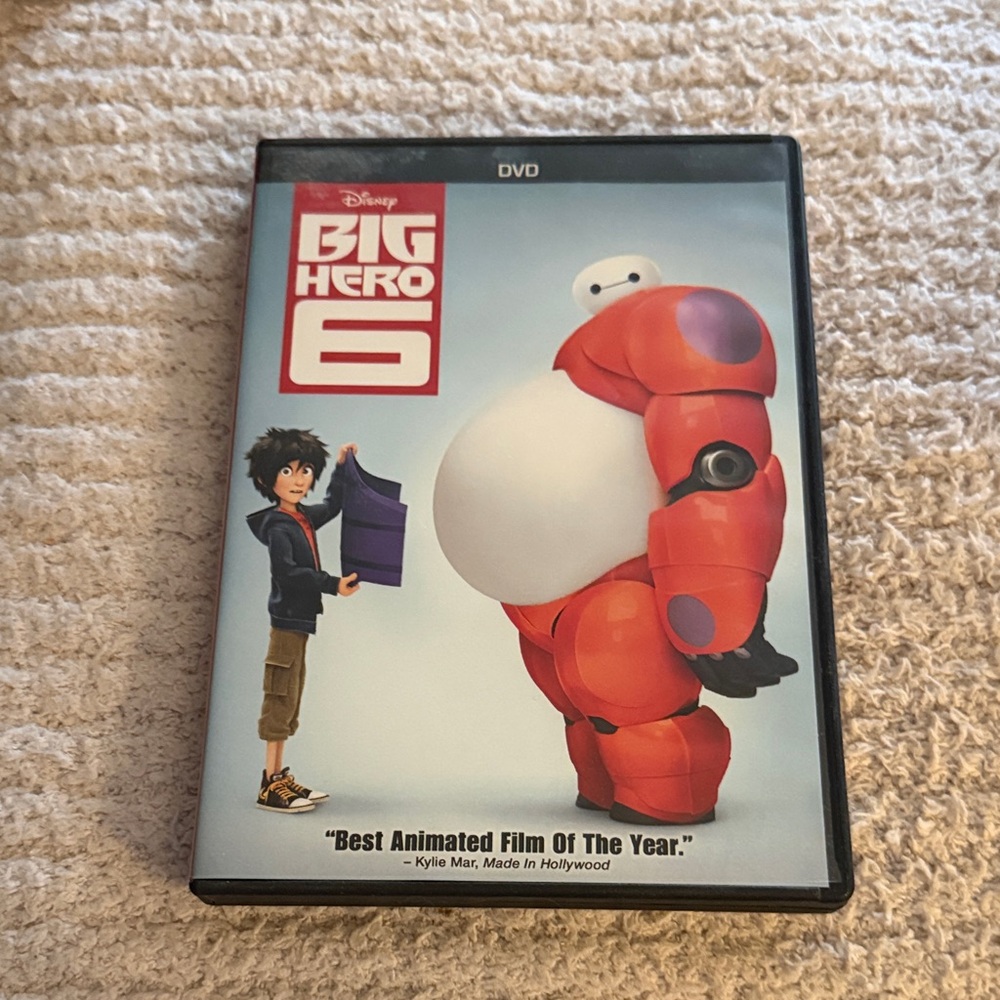 Disney Big Hero 6 DVD with Red and White Baymax